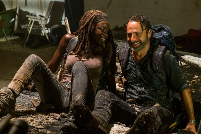 Walking Dead Season 7 Episode 12 Andrew Lincoln and Danai Gurira