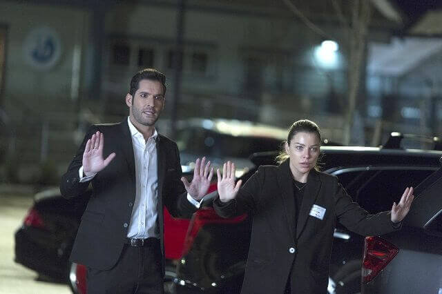 Lucifer season 2 episode 15 Tom Ellis and Lauren German