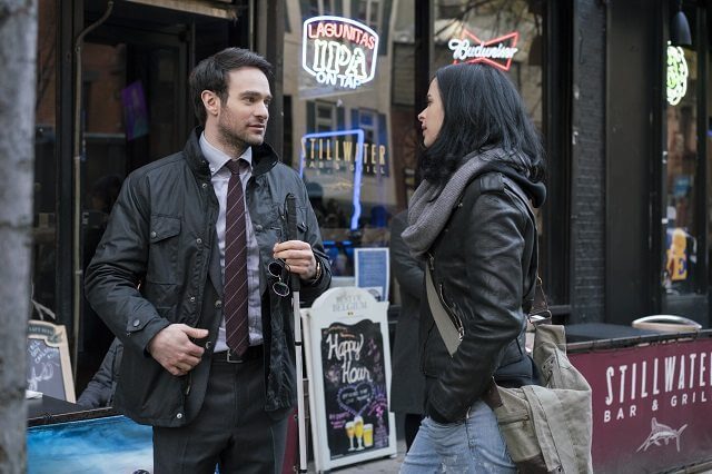 The Defenders Charlie Cox and Krysten Ritter