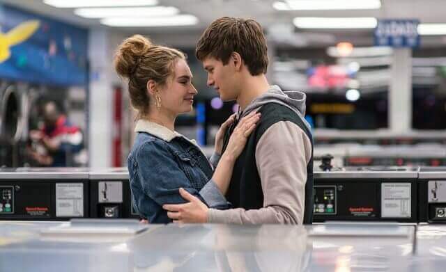 Baby Driver Ansel Elgort and Lily James