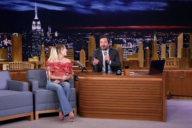 Miley Cyrus and Jimmy Fallon