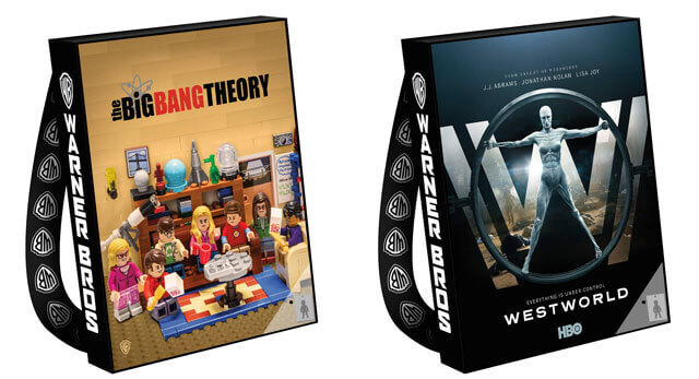 Big Bang Theory Westworld Comic Con Bags 2017