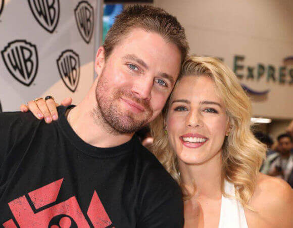 Arrow stars Stephen Amell and Emily Bett Rickards
