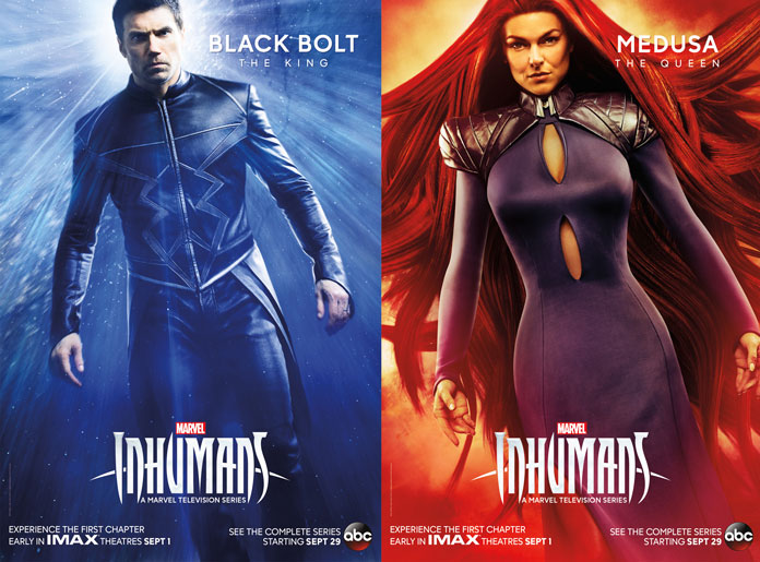 Inhumans Anson Mount and Serinda Swan