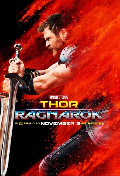 Thor: Ragnarok Chris Hemsworth Poster