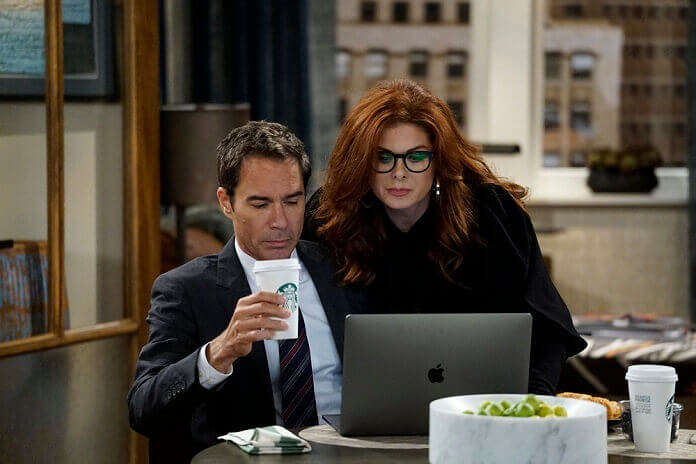 Will and Grace Eric McCormack and Debra Messing