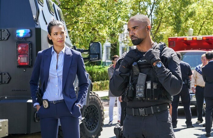 S.W.A.T. stars Shemar Moore and Stephanie Sigman