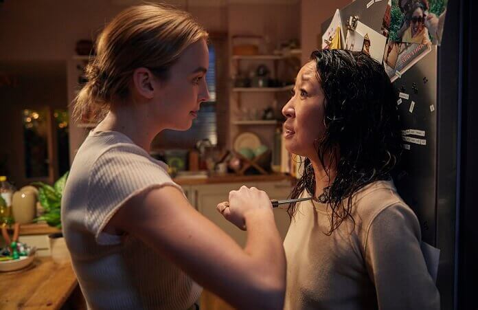 Killing Eve Sandra Oh and Jodie Comer