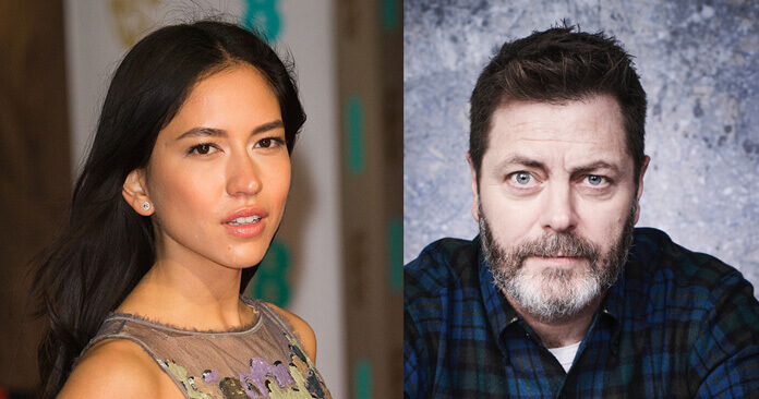 Devs cast Sonoya Mizuno and Nick Offerman