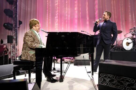 Elton John and Taron Egerton Rocketman