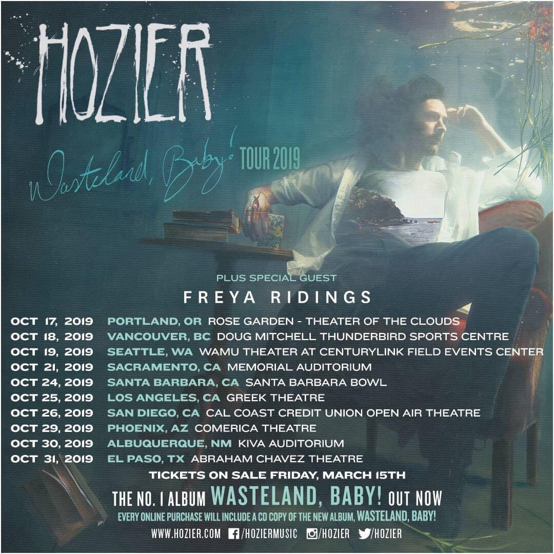 Hozier Announces New North American Tour Dates