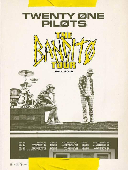 Twenty One Pilots Announce New "Bandito Tour" U.S. Dates
