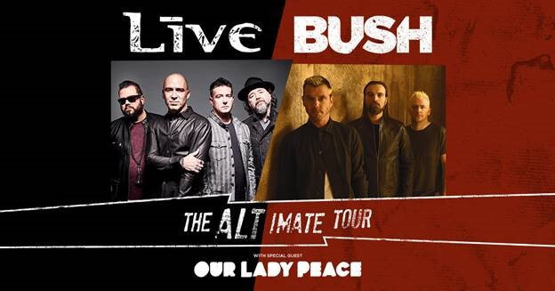 Bush and Live Tour Dates