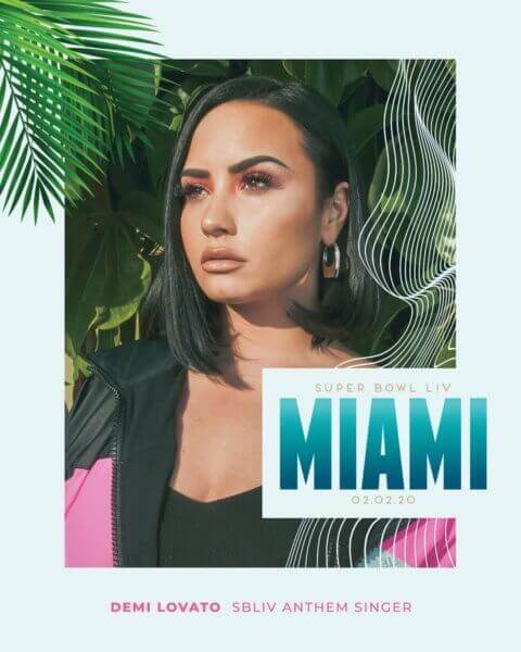 Demi Lovato Super Bowl 2020