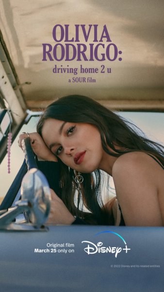 Olivia Rodrigo driving home 2 u poster