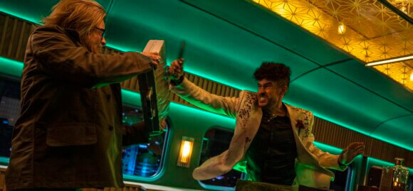 Bullet Train Brad Pitt and Bad Bunny