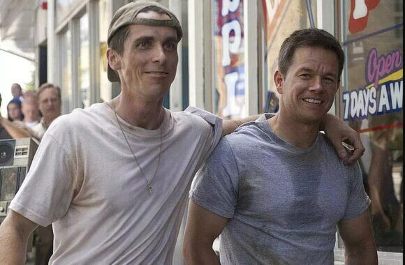 The Fighter Christian Bale and Mark Wahlberg