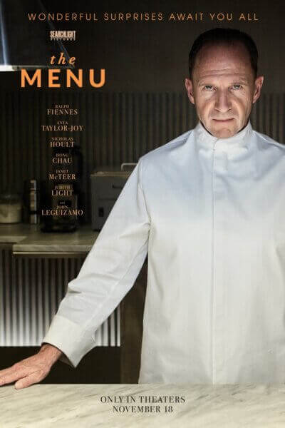 The Menu Ralph Fiennes Poster