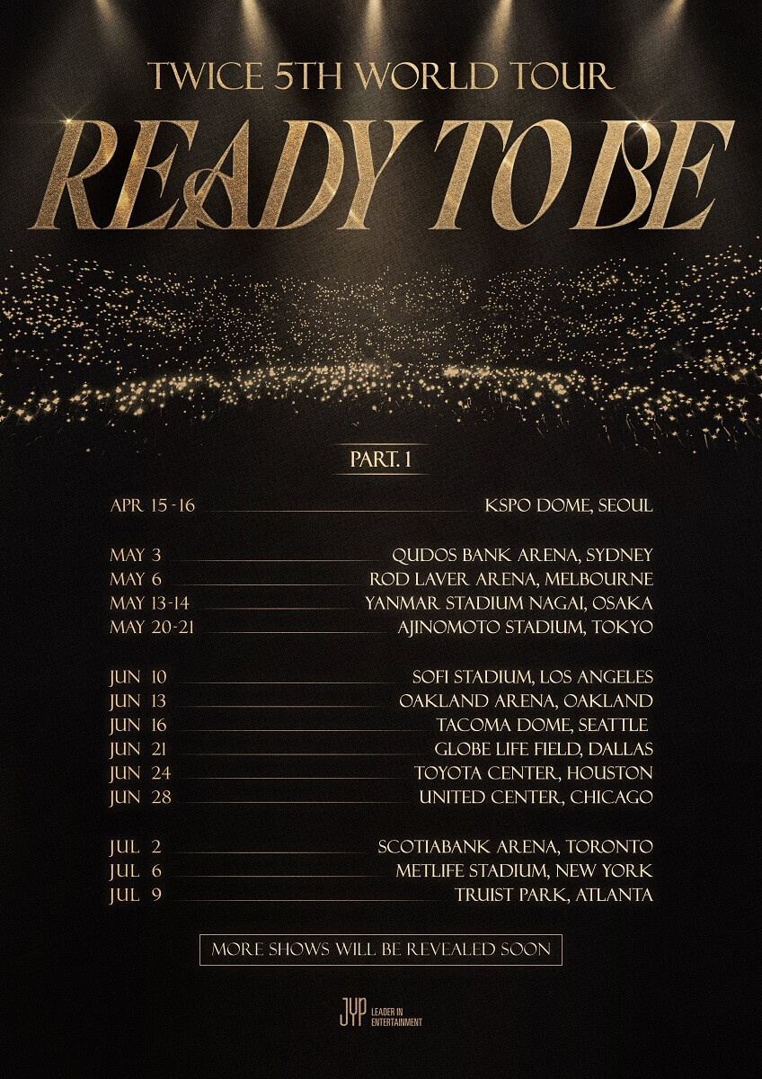 ready to be world tour poster