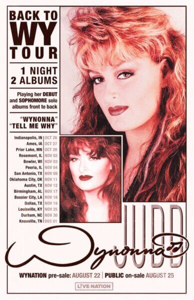 Wynonna Judd Tour Dates
