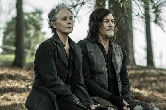 The Walking Dead Melissa McBride and Norman Reedus