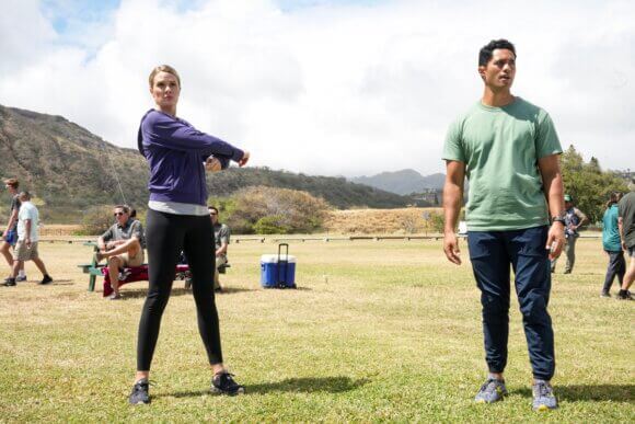 Alex Tarrant and Tori Anderson in NCIS Hawaii season 3 episode 8