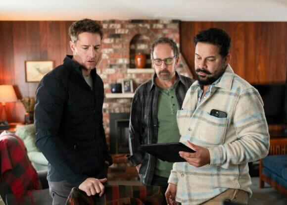 Justin Hartley and Jon Huertas Tracker Episode 9