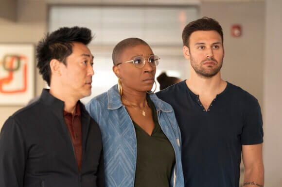Kenneth Choi, Aisha Hinds and Ryan Guzman