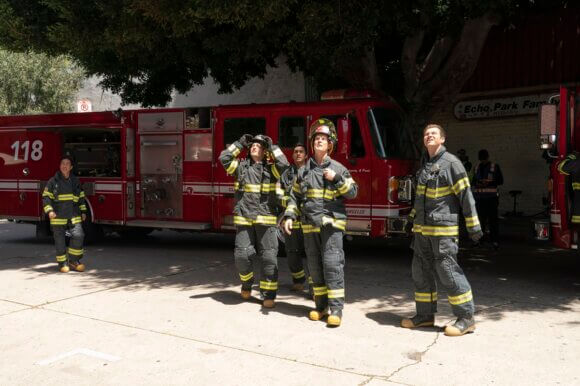 Kenneth Choi, Ryan Guzman, and Peter Krause