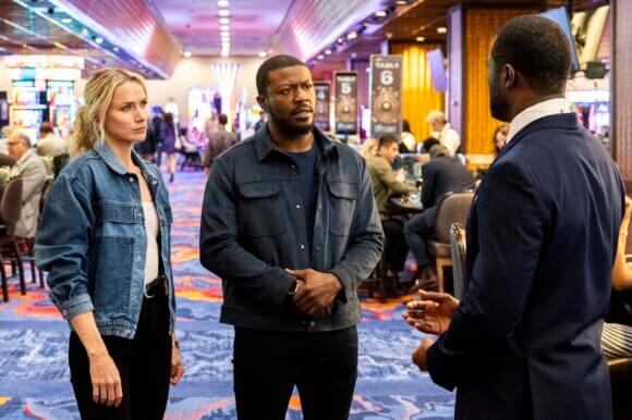 Shantel VanSanten and Edwin Hodge in season 5 episode 12