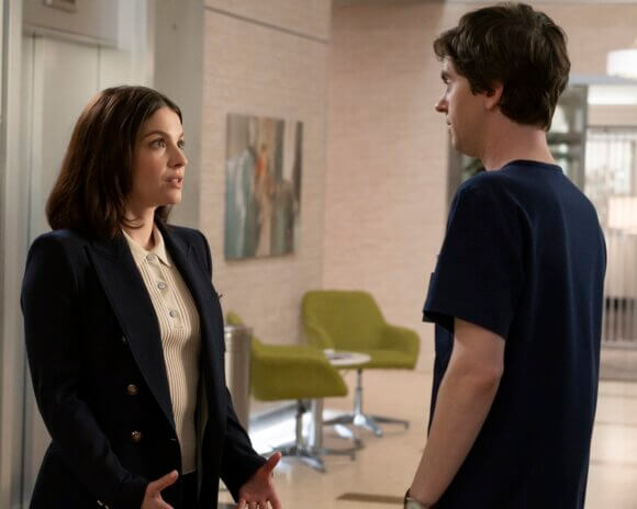 Paige Spara and Freddie Highmore in season 7 episode 9