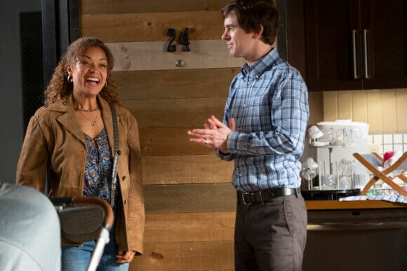 Antonia Thomas and Freddie Highmore in The Good Doctor season 7 episode 9