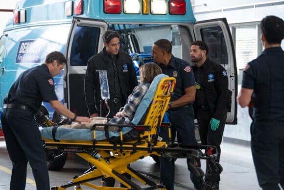 Carlos Miranda, Jason Winston George and Johnny Sibilly in Station 19