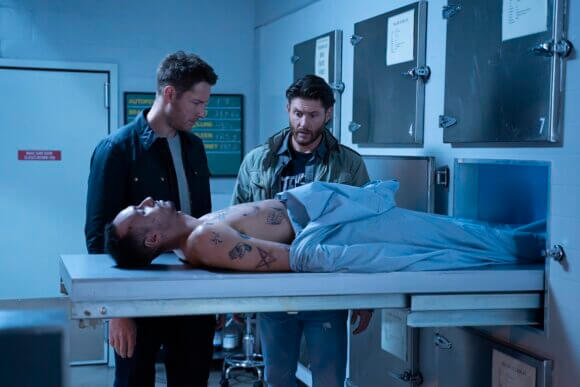 Jensen Ackles and Justin Hartley in Episode 12