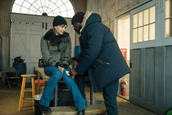 Katja Herbers and Mike Colter in Evil season 4 episode 3