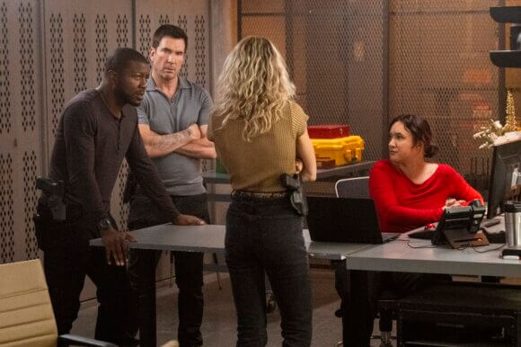 Edwin Hodge and Dylan McDermott
