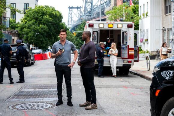 Dylan McDermott and Edwin Hodge