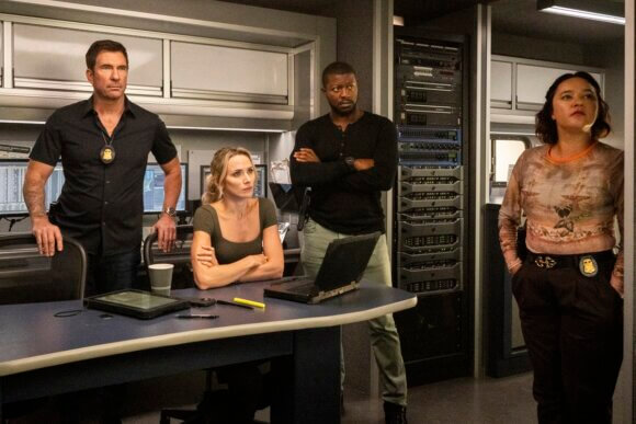 Dylan McDermott and Edwin Hodge