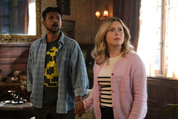 Utkarsh Ambudkar and Rose McIver