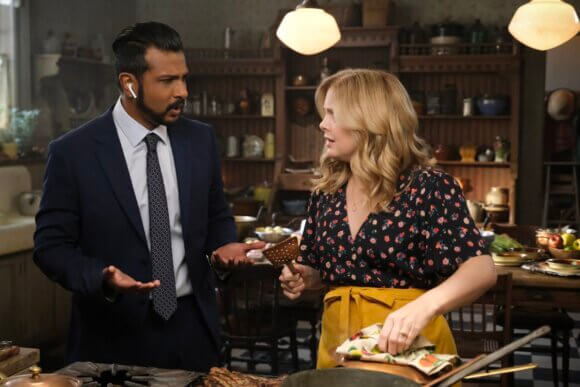 Utkarsh Ambudkar and Rose McIver