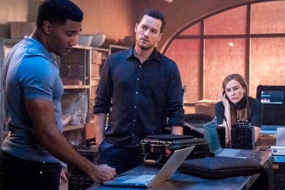 Carter Redwood, Jesse Lee Soffer and Eva-Jane Willis