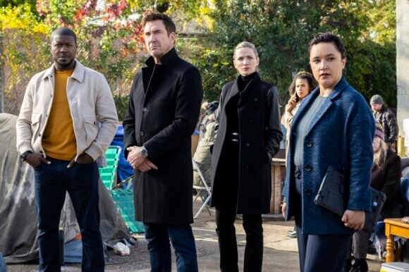 Edwin Hodge and Dylan McDermott