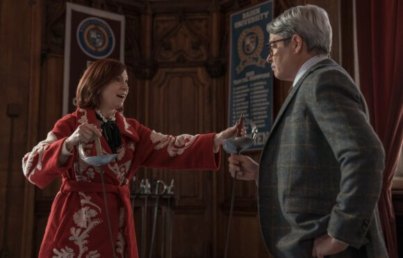 Matthew Broderick and Carrie Preston