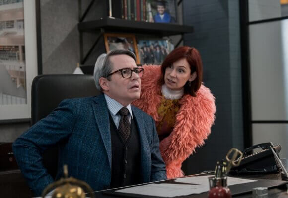 Matthew Broderick and Carrie Preston