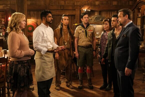 Rose McIver, Utkarsh Ambudkar, Roman Zaragoza, and Richie Moriarty