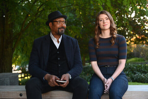 Jesse L Martin and Molly Kunz
