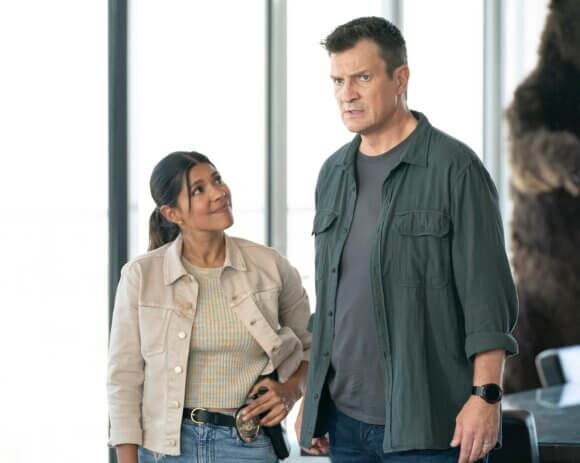 Lisseth Chavez and Nathan Fillion