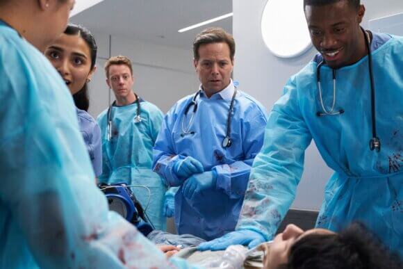 Anya Banerjee, Scott Wolf and Patrick Walker