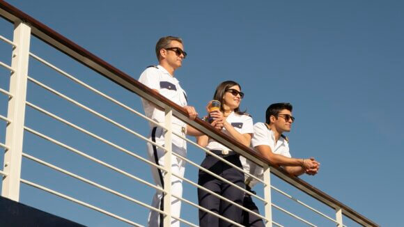 Joshua Jackson, Phillipa Soo and Sean Teale