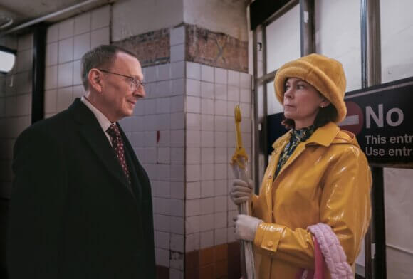 Michael Emerson and Carrie Preston